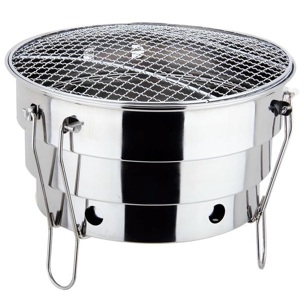 BBQ Grills Tragbare BBQ Grill Tischplatte Klapp Edelstahl Feuerstelle Kochen Liefert Indoor Outdoor Holzkohle Für Camping Picknick 230706