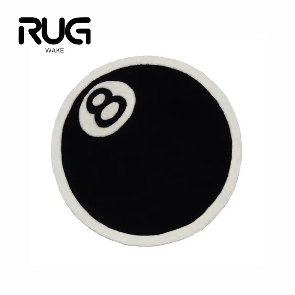 Rugwake Black 8 Ball Rug Carmade Carpet Bigniards Толстый коврик