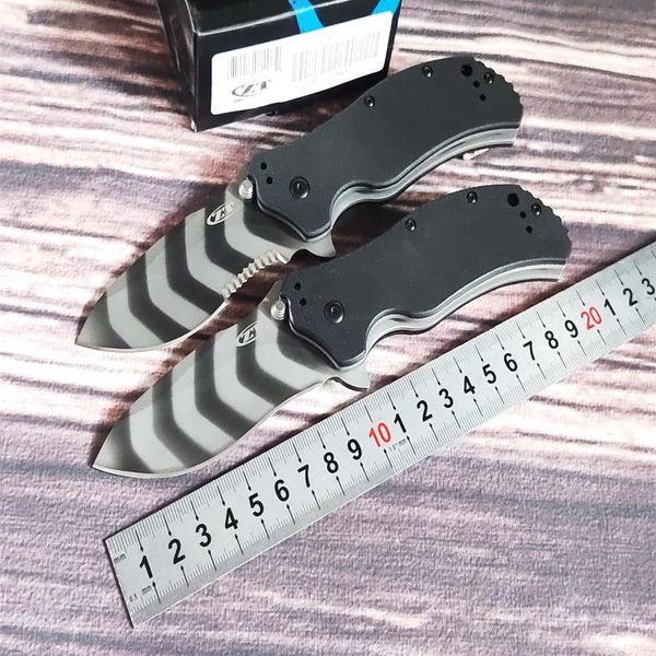 G10 Genuine Pattern Black 2021 Coltello per pinne ausiliarie 3 25 0350TS Tiger Blade Manico a trama normale Modello S30V Tolleranza Zero Lmo2676