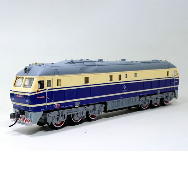 ElectricRC Track China Dongfeng Super Long Simulation Electric Track Steam Green Leather Train Model Kinderspielzeug Geschenk Display 230705