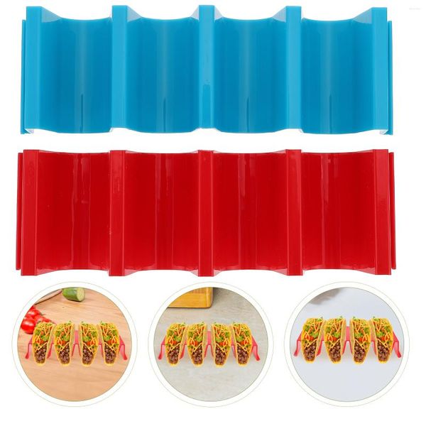 Set di stoviglie Supporto per tortilla Gadget da cucina Griglia in acciaio inossidabile in plastica Stoccaggio per frittelle messicane