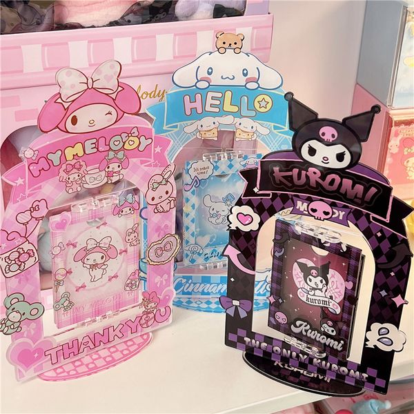 File di biglietti da visita Cartoon Anime PO Frame PO STAND CHASING STAR IDOL POCARD DECORAZIONE ACCESSI DI scrivania acrilica Kawaii Stationery Gift 230705