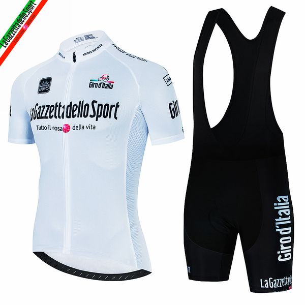 Radfahren Jersey Sets Tour De Italy D'ITALIA Herren Fahrrad Kurzarm Kleidung Bike Maillot Trägerhose p230706