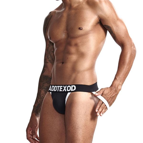 Sexy Mens Underwear Jockstraps Algodão Sexy Jocks Bikini fio dental Men tanga cuecas Calcinhas Masculinas Cuecas Cuecas Gay Penis268e