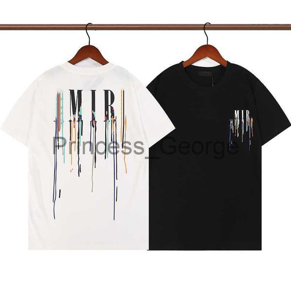 Мужские футболки мужские женские дизайнерские дизайнерские футболки модные брызговые чернила граффити для печати