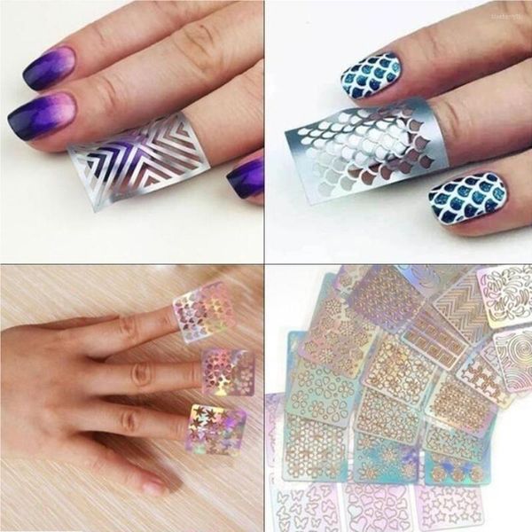 Kit per nail art 12 pezzi adesivi adesivi autoadesivi accessori per ragazze di lunga durata fornitura di manicure stile unico decorazione a mano