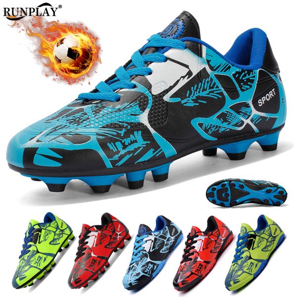 Безопасность детская футбольная обувь FG/TF футбольные ботинки детские крытые буфты