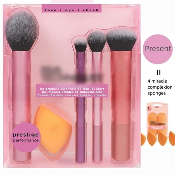 Real techniqus Makeup Tools RT 5PCS Pinsel Powder Foundation Lidschatten Rouge Blending Beauty Egg Diagonal Cut Sponge Puff Brushes