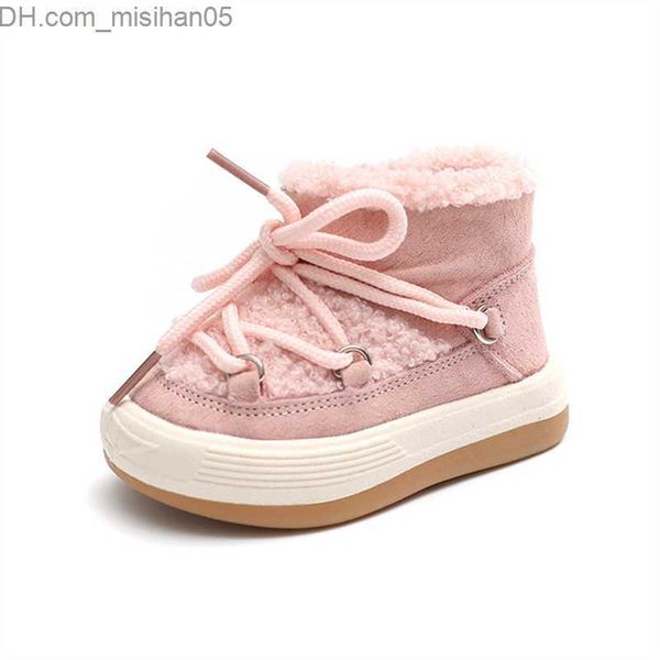 Botas 2022 novo inverno botas de bebê quente pelúcia sola de borracha criança sapatos esportivos sapatos de bebê moda meninos e meninas botas Z230710