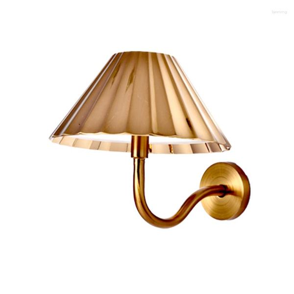 Lampada da parete 2023 Decorazione per camera da letto Comodino Soggiorno Casa El Interior Modern Gold Art Design LED Sconce Apparecchio di illuminazione