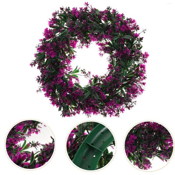 Fiori Decorativi Porta D'ingresso Ghirlanda Estiva Mosaico Finto Appeso Ghirlande Di Fiori Di Plastica Finta Foglia Artificiale Layout Di Scena Decor Viola