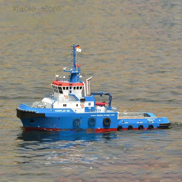 Modello Set Modello di Nave 1/50 Telecomando Barca Finita Porto Barca Rimorchiatore FRP Scafo Motore Brushless Barca a Vela Modello HKD230706