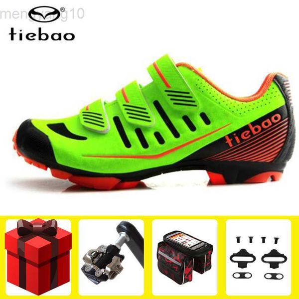 Radfahren Schuhe Tiebao Radfahren Schuhe hinzufügen Fahrrad SPD Pedal Set Mountainbike männer turnschuhe sapatilha ciclismo MTB Fahrrad Triathlon Racing Schuhe HKD230706