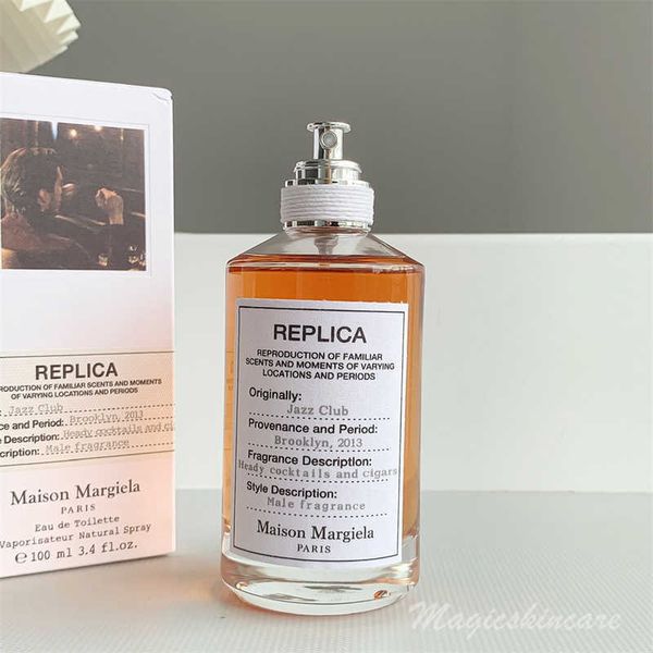 Margiela Perfume Mulheres Mens Mens Colônia Lazy Domingo de manhã Clube de jazz pela lareira em uma fragrância de data com bom cheiro Parfum 100ml 192L0 2dbwf 3637