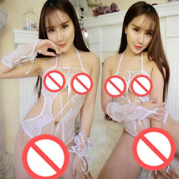 nouveau sexy lingerie cosplay fun rouge sexy dentelle sous-vêtements femmes ensemble bas tentation transparent rafale lait ultra sm253j