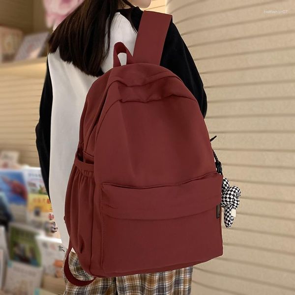 School Bags Women Waterproof Nylon Bag Ladies Leisure College Backpack Girl Travel Book Female Laptop Student Trendy