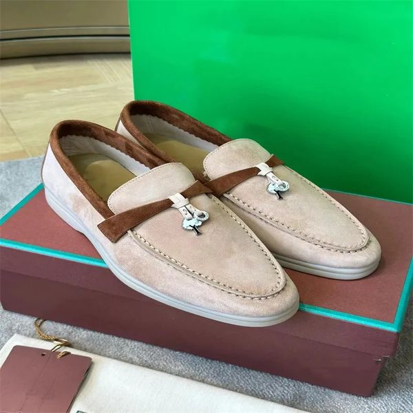 Tasarımcı Sıradan Kayma Ayakkabı Yaz Takıları Yürüyüş Loafers Tasarımcı Erkek Kadın Moda Babouche Loafers Boyut 35-46