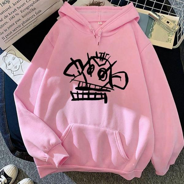 Kadın Hoodies Anime Arcane Jinx Maymun Graffiti Moda Hoodie Kadınlar/Erkekler Harajuku Stil Sweatshirt İlkbahar/Sonbahar Oyun Aşıkları Tops