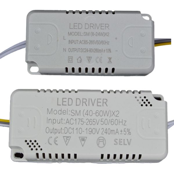 Driver de corrente constante Luz de teto Mutável Dual Color 240-260ma 220 Volt Led Driver Inteligente Lamp Transformers