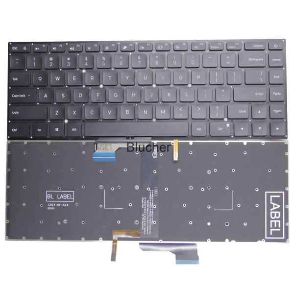 Teclados Novos EUA para Mi Pro 156 polegadas ar mx250 TM1701 TM1707 171501 9ZNEJBV101 NSKY31BV Inglês Laptop Keyboard Backlit x0706