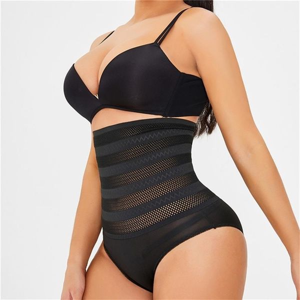 Shapewear Guaina Pancia grassa Vita alta Mutandine perizoma Dimagrante Pancia Controllo Corpo Vita Allenatore Butt Lifter Biancheria intima donna sexy 210328W