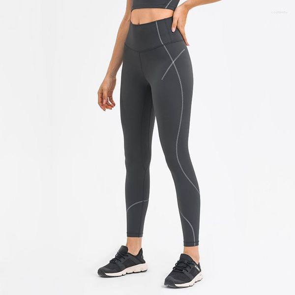 Pantaloni attivi Sexy Leggings sportivi push-up Donna Vita alta Strisce da yoga Stampa Taglie forti Collant fitness elasticizzati Abbigliamento da palestra