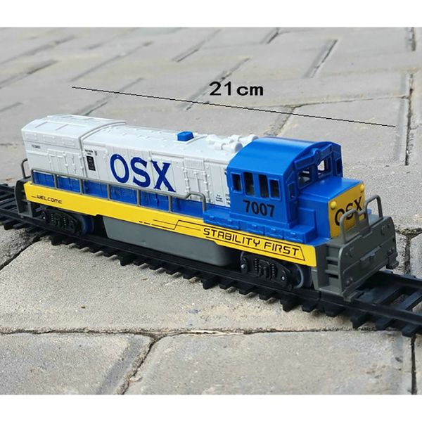 ElectricRC Track American Classic GP40 Motor de Combustão Interna Simulação de Trem Modelo de Pista Elétrica Brinquedos para Crianças Menino Cena Exibição de Presente 230705