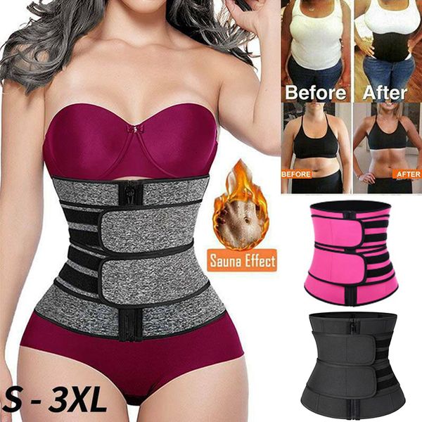 Shapers da donna Sweat Shapewear Women Waist Trainer Neoprene Body Shaper Cintura Dimagrante Guaina Pancia Riduzione del controllo della pancia Allenamento Shaper Corsetto 230705