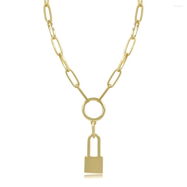 Collane con ciondolo Lover Lock Collana girocollo Steampunk Lucchetto Catena cuore Collier Coppia gioielli regalo