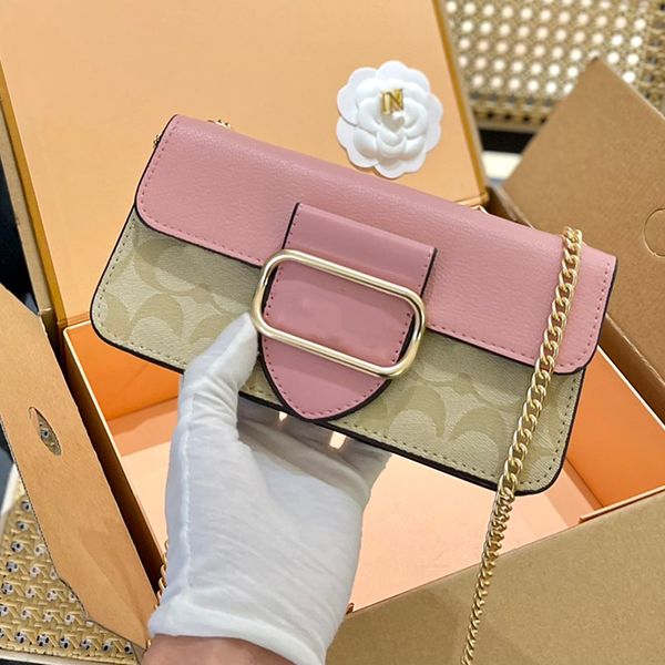 New Fashion Jacquard Canvas Corssbody Designer Mini Messenger Shopping Bag Borsa a tracolla Carry Luxury Donna Hand Lady Portafoglio Borsa Totes Coac Grace Borse Dimensioni 20x9cm