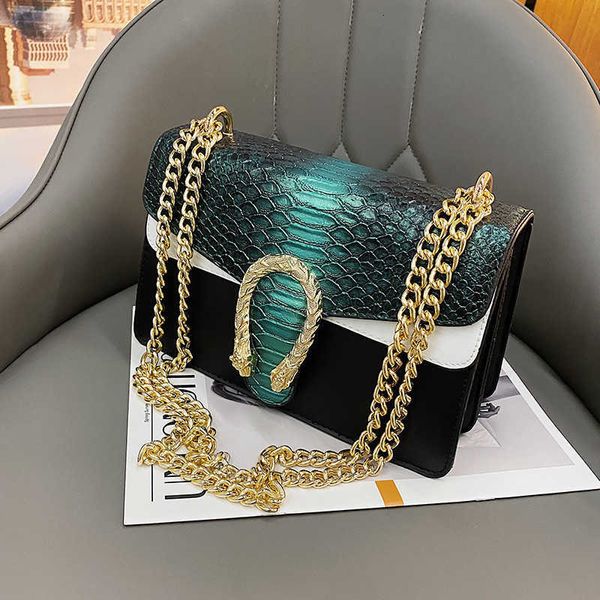 il negozio è in vendita per borse a buon mercato Family Bag Women's 2023 New Fashion Crocodile Pattern Wtern Style Chain One Shoulder Msenger Bag