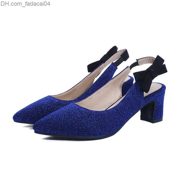 Scarpe eleganti Nuovo Comodo Argento Blu Sandali eleganti da donna Tacchi alti lucidi Scarpe da donna BK103 Taglie forti 10 30 43 45 48 Z230707