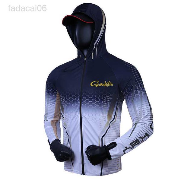 Accessori da pesca 2023 Abbigliamento da pesca estivo Quick Dry Protezione solare Camicie da pesca Anti-UV Campeggio Abbigliamento da escursionismo Maglie da pesca HKD230706