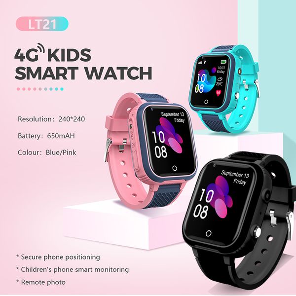 Детские часы 4G Kids Smart Watch GPS Tracker Chouse Phone The Phore Waterpronation Video Call