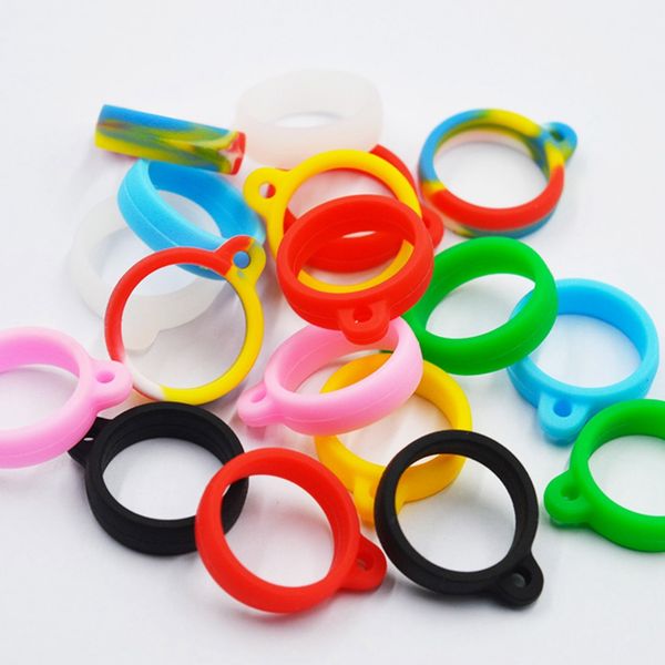 13mm 16mm 18mm 20mm 40mm Cordino in silicone Collana in silicone O Ring Clip per kit pod usa e getta Batteria scarica Corda al collo Corda a catena