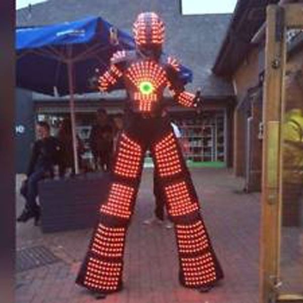 Altri articoli per feste per eventi Costume robot LED Abbigliamento LED Abiti leggeri Robot Kryoman robot david 230705