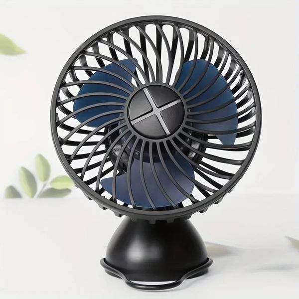 1 peça, saída de ar do carro, ventilador de aromaterapia, ventilador multifuncional, ventilador portátil, miniventilador de dissipação de calor de resfriamento giratório dobrável, ventilador de suporte suspenso