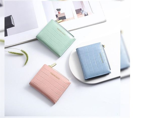 Berühmte Druckstickstärke Frauen D Kartenhalter Brieftasche Designer Leder Leinwand Luxus Retro Wallet Mini Bank Cardbag Zero Brieftaschen Geldbörsen