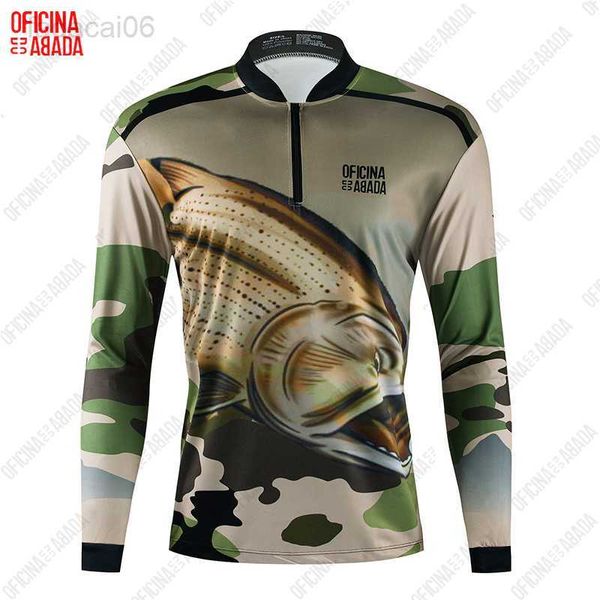 Accessori da pesca ODA abbigliamento da pesca professionale da uomo per le vacanze all'aperto intrattenimento camicia casual autunno sottile pullover per la protezione solare HKD230706