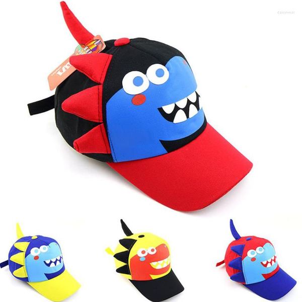 Cappellini da baseball Doit 2023 Berretto da baseball per bambini Dinosauro Cartone animato Estate Hip Hop Cappelli per bambini Ragazzi Ragazze Cappello Snapback Gorras