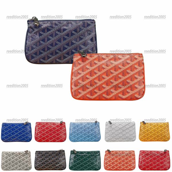 2023 Moda Kartı Tutucular Klasik Kadın Debriyaj Çantaları Para Çantaları Orijinal Kutu Cüzdanlı Orijinal Deri Çanta Erkekleri Çekin Anahtar Cüzdanları Fermuar Tasarımcı Passport
