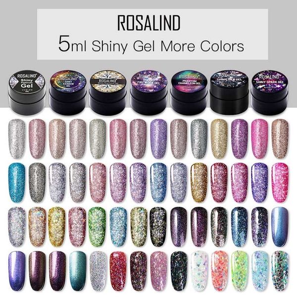 Unhas Gel ROSALIND Platinum Gel Nail Art 5ml Vernizes Híbridos Polonês UV Manicure Gel Semi Permanente Verniz Need Base Top Soak Off Unha 230706