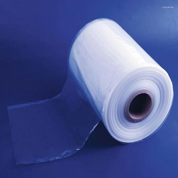 Depolama torbaları 0.5kg 0.05mm PVC Isıya Büzülebilir Boru Açık Membran Plastik Shrink Film Ambalaj Tüp Paketi Malzeme Sayfası