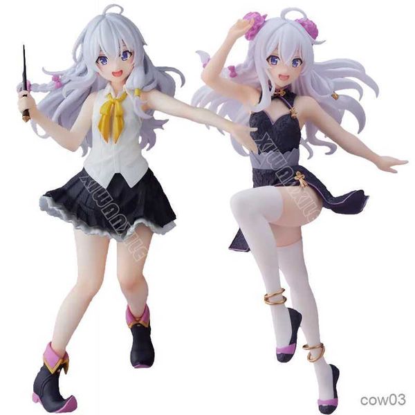 Action Toy Figures 20cm Coreful Majo Tabitabi Elaina Sexy Anime Figure Witch's Journey Ireina Uniformes Action Figure Collection Model Doll Toys R230706