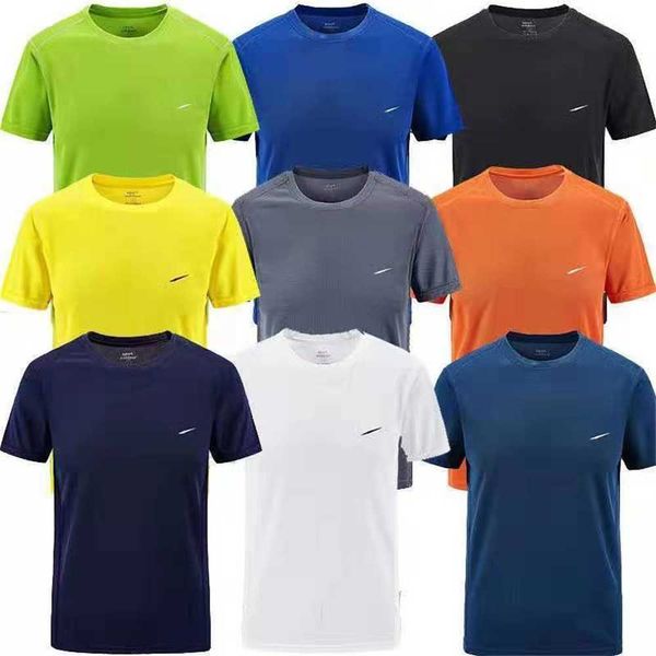 Camisetas masculinas Camisas de grife técnico Roupas esportivas Gola redonda Secagem rápida Moletom casual solto Estilo de casal n Estampa Várias cores Tamanho grande opcionalf5c2