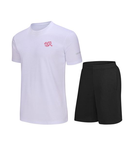 Suíça homens crianças lazer fatos de treino camisa de secagem rápida manga curta terno esportes ao ar livre camisa