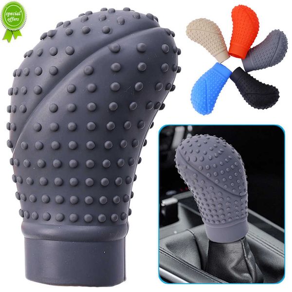 Nuova copertura per pomello del cambio in silicone antiscivolo per auto Copertura per pomello del cambio manuale universale Accessori per auto