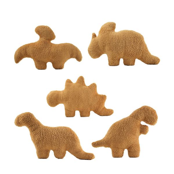 Commercio all'ingrosso Dino Chicken Nugget giocattoli di peluche Giochi per bambini Compagni di giochi Regali di festa arredamento della camera