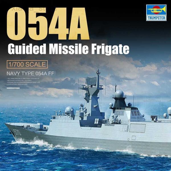 Modello Set Trumpeter 06727 Assemblaggio Modello di nave 1/700 Marina cinese Tipo 054A Fregata missilistica guidata per modello militare Hobby Collection HKD230706