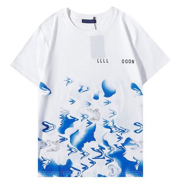 Erkek Tasarımcıları T-Shirts Kadın Baskı Moda Gömlekleri En Kaliteli Tees Kısa Kollu Marka Mektubu Polos Lüks Hip Hop Sokak Giyim